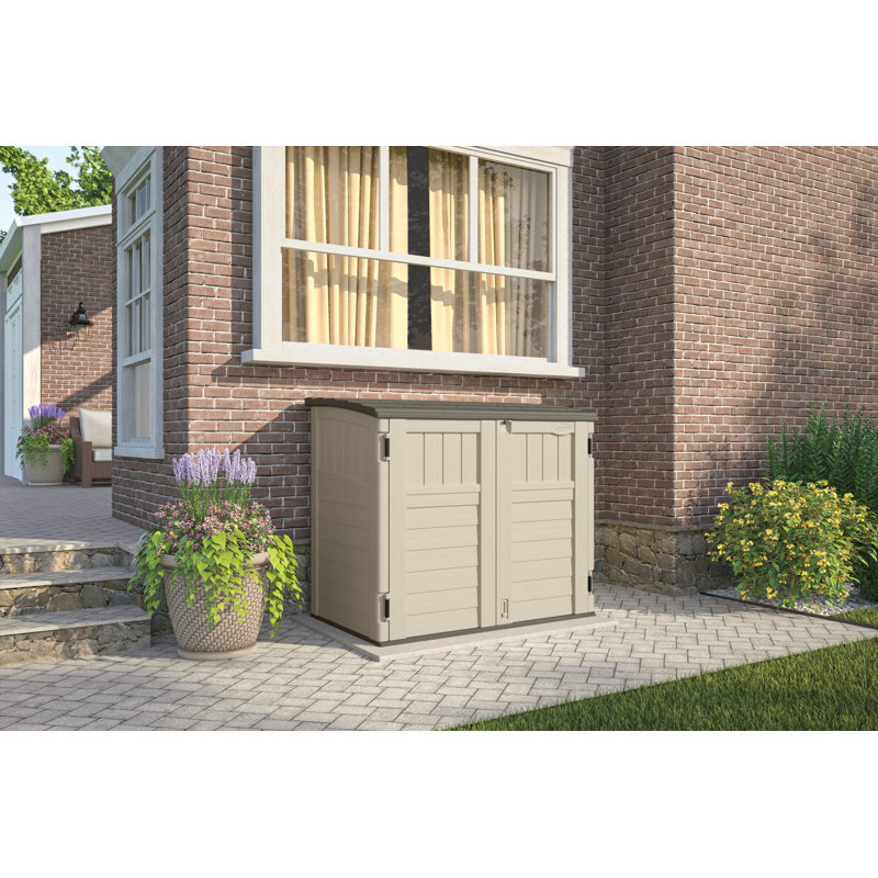 Suncast Outdoor 4 ft. 5 in. W x 2 ft. 9 in. D Plastic Horizontal